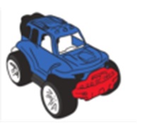 картинка Пластмассовая игрушечная машина "Джип новый", сетка РР 2023-025 от магазина