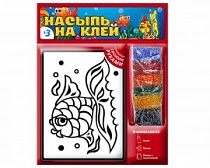картинка Набор для творчества "НАСЫПЬ НА КЛЕЙ РЫБКА" тип 7 (арт. 1115)  1115 от магазина