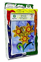 картинка Quilling picture/ Яркий нарцисс  (НОВАЯ коробка 149х210х30 плюс европодвес) А5 от магазина