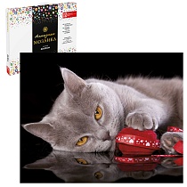 картинка Набор для творчества Алмазная  мозаика арт. 59828 / 16 ГРАЦИЯ КОШКИ размер: 40*50 см  59828 от магазина