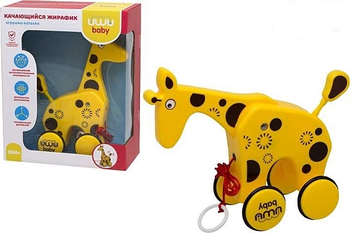 картинка Игрушка-каталка "Жираф", русифицированная упаковка от магазина