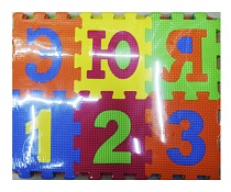 картинка Коврик-пазл цифры, буквы 36 эл. 12*14 см размер 1 дет.  от магазина
