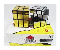 картинка Кубик Рубика зеркальный, одноцветный, цв в ассорт 3*3*3 (Размер 5,5*5,5*5,5 см)  от магазина