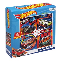 картинка Hot wheels.Набор.Пазл.4в1.9-16-25-36Эл.Готовы к старту.07079  07079 от магазина
