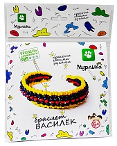 картинка Плетение бисером/Браслет Василек 150х160 + еврослот (НОВАЯ УПАКОВКА пакет)  ПБ20014с от магазина