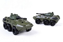 картинка Пластмассовая игрушечная военнная машина "БТР" (20*10*10 см), сетка  РР 2017-017 от магазина
