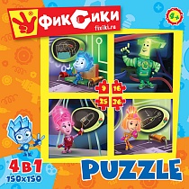 картинка Фиксики.Пазл.Набор.4в1.9-16-25-36Эл.Обучение.12550 от магазина