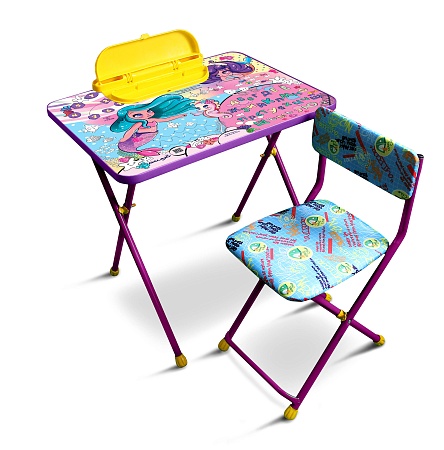 картинка Комплект детской мебели 3/7 "Русалочка на фиолетовом"																 от магазина