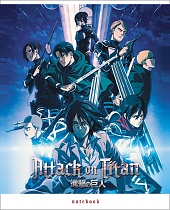 картинка Тетрадь 48л А5ф клетка 65г/кв.м на скобе 5 диз.в блоке скругл.углы серия - Атака Титанов- Выпуск №2  48Т5В1 от магазина