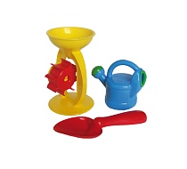 картинка Игра Детский песочный набор (мельница, лейка-mini, совок L18см)  У491 от магазина