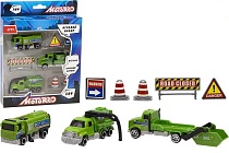 картинка Набор машинок металл., 1:64, Motorro, "Спецтехника", 3 штуки с аксессуарами от магазина