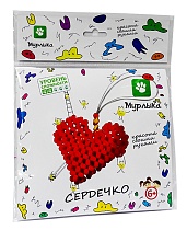 картинка Плетение бисером Брелок Сердечко  150х160 + еврослот (НОВАЯ УПАКОВКА пакет)  ПБ20017 от магазина