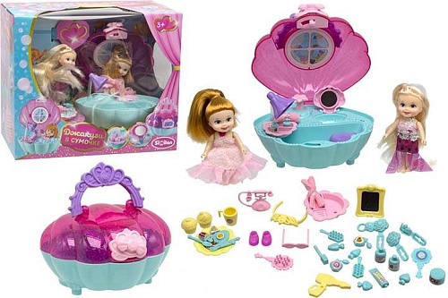 картинка Игровой набор "Ванная", в сумочке (2 куклы, мебель в комплекте) от магазина