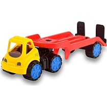 картинка Пластмассовая игрушечная машина Toy Bibib "Эвакуатор маленький" (35*12*10 см), сетка от магазина