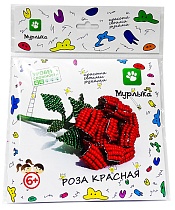 картинка Плетение бисером/Роза красная 150х160 + еврослот (НОВАЯ УПАКОВКА пакет)  ПБ20003с от магазина