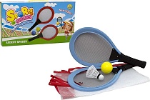 картинка Ракетки для тенниса с мячом, в сетке, цвет в ассортименте, пластик от магазина