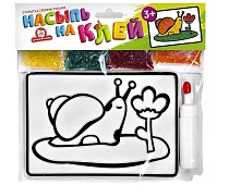картинка Набор для творчества "НАСЫПЬ НА КЛЕЙ «Улитка» (арт. 1146К)  1146К от магазина