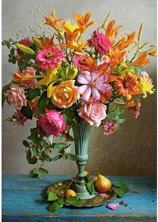 картинка Осенние цветы, 500 деталей Пазлы Castor Land от магазина