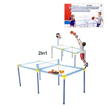 картинка Набор для игры в настольный теннис (стол, сетка, мячи, ракетки) от магазина