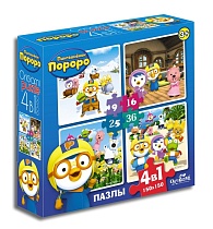 картинка Пороро.Пазл.Набор.4в1.9-16-25-36Эл.Друзья на отдыхе.02180 от магазина