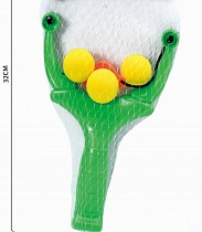 картинка Игрушка детская Рогатка №057-28 с мягкими шариками/сетка/22*4*15,5 от магазина
