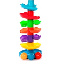 картинка Пластмассовый игрушечный набор "Башня с шариками 2", сетка от магазина
