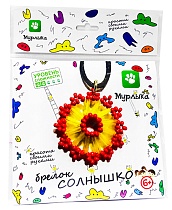 картинка Плетение бисером/  Брелок Солнышко 150х160 + еврослот (НОВАЯ УПАКОВКА пакет)  ПБ 20018 от магазина
