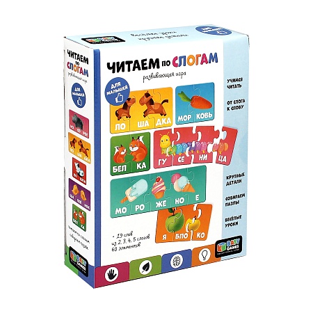 картинка Baby Games. Набор пазлов. Читаем по слогам. 60 эл. 06399  06399 от магазина