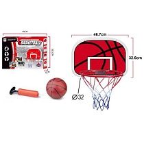 картинка Набор для игры в баскетбол (корзина 32 см со щитом 47х33, мяч, насос) от магазина