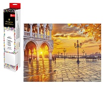 картинка Набор для творчества Алмазная  мозаика арт. 59782 / 20 ЗАКАТ В ВЕНЕЦИИ, размер холста: 30*40 см, размер напечатанной картины: 24,5*34,5 см  59782 от магазина