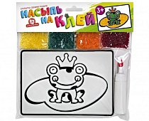 картинка Набор для творчества "НАСЫПЬ НА КЛЕЙ «Лягушка» (арт. 1140К)  1140К от магазина